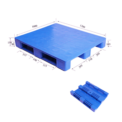 Euro Stackable Recycled Plastic Pallets 1000*1200mm Flat Top Plastic Pallets