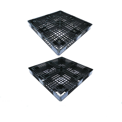 Recycled Black Plastic Pallet 1100x1100x150mm 8000Kg Static Load