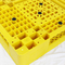 Light HDPE PP Injection Moulded Plastic Pallets 1500x1500mm Yellow