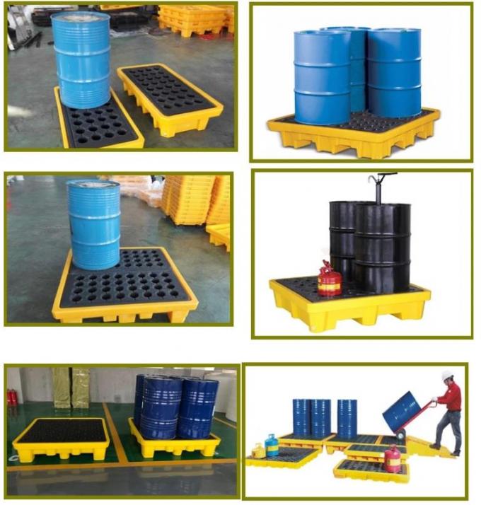 HDPE Chemical Drum Spill Containment Pallet For 55 Gallon Drum
