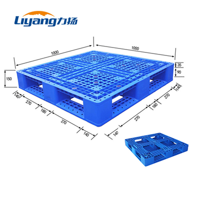 Blue Hdpe Shipping Plastic Pallets Injection Moulded Plastic Pallets