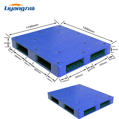 Cold Racking HDPE Pallets 6T Static Load Injection Moulded Pallets