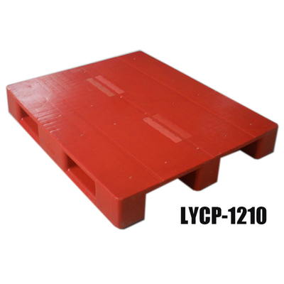 Hdpe Red Flat Top Plastic Pallets SGS Steel Reinforced Plastic Pallets