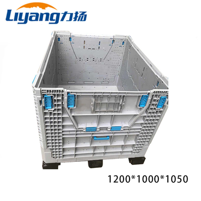 Warehouse Bulk Durable Strong Industrial Large HDPE Stackable Euro Folding/Foldable/Collapsible Plastic Pallet Box