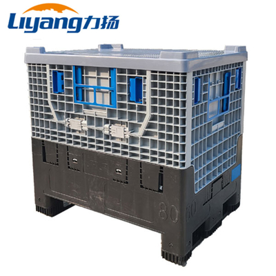 Heavy Duty Plastic Large Coaming Pallet Foldable Box Stackable Reusable Recyclable