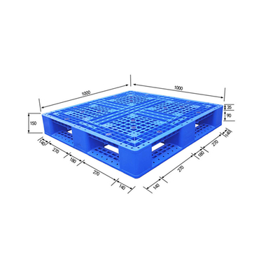 Blue Hdpe Shipping Plastic Pallets Injection Moulded Plastic Pallets