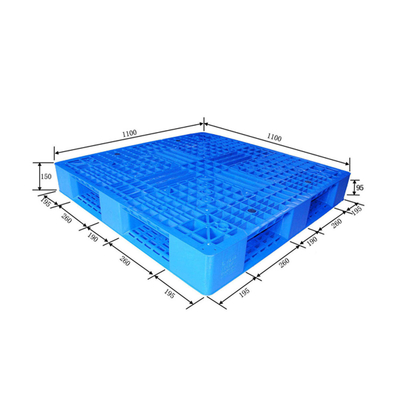 Green HDPE Plastic Pallets Recycled 1100 X 1100 Pallet 400KG Load