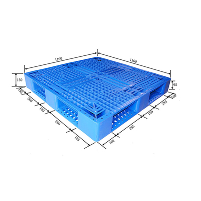 Green HDPE Plastic Pallets Recycled 1100 X 1100 Pallet 400KG Load