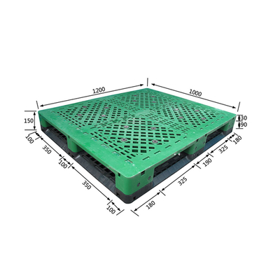 Hygiene Flat Top Plastic Pallets Anti Static HDPE Pallets 1200×1000mm