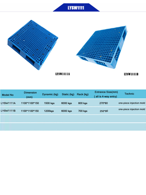 Euro Size Export Plastic Pallet HDPE Pallets For Transport