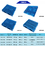 Four Way Pallets HDPE Rackable Plastic Pallets 1200mm×1000mm×150mm