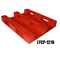 Hdpe Red Flat Top Plastic Pallets SGS Steel Reinforced Plastic Pallets