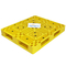 Light HDPE PP Injection Moulded Plastic Pallets 1500x1500mm Yellow