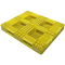 Yellow Stackable Euro Plastic Pallet 1300*1200mm For Transportation