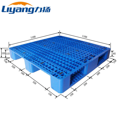 Eco Hygienic Rackable Plastic Pallet SGS Steel Reinforced Plastic Pallets