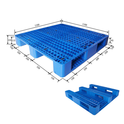 Eco Hygienic Rackable Plastic Pallet SGS Steel Reinforced Plastic Pallets