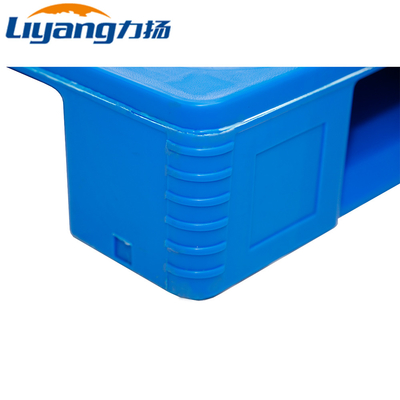 Blue Solid Deck Hdpe Plastic Pallets Made From Recycled Plastic