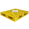PP HDPE Yellow Plastic Pallets Stackable 100% Virgin Material