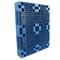 HDPE Perforated Nestable Plastic Pallets Blue 6 Ton Static Load
