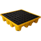 Yellow 2 Drum Spill Containment Pallet Leak Proof For Warehouse Transport