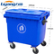 OEM Mobile Garbage Bin 240l Large Plastic Dustbin Pedal Blue