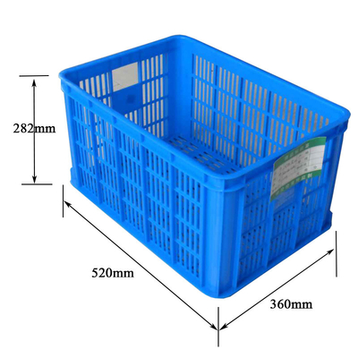 White Transport Stackable Plastic Crate Plastic Folding Storage Boxes