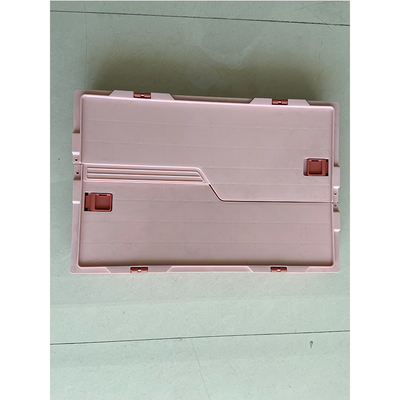 Folding HDPE Plastic Storage Crate With Attached Lid