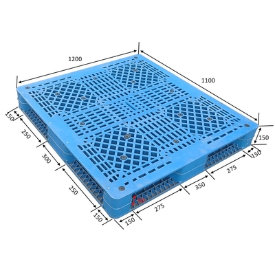 Large HDPE Four Way Entry Double Sides Euro Plastic Pallet Stackable Reversible